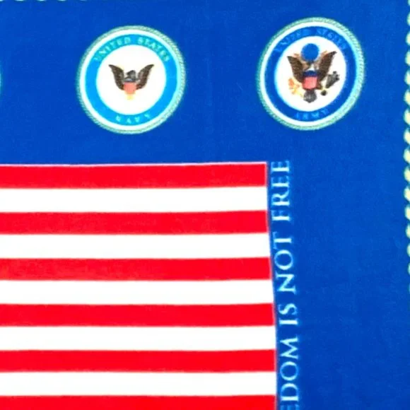 American Flag, Veterans Disabled for Life Memorial, Fleece, Throw Blanket,  USA - Picture 12 of 15